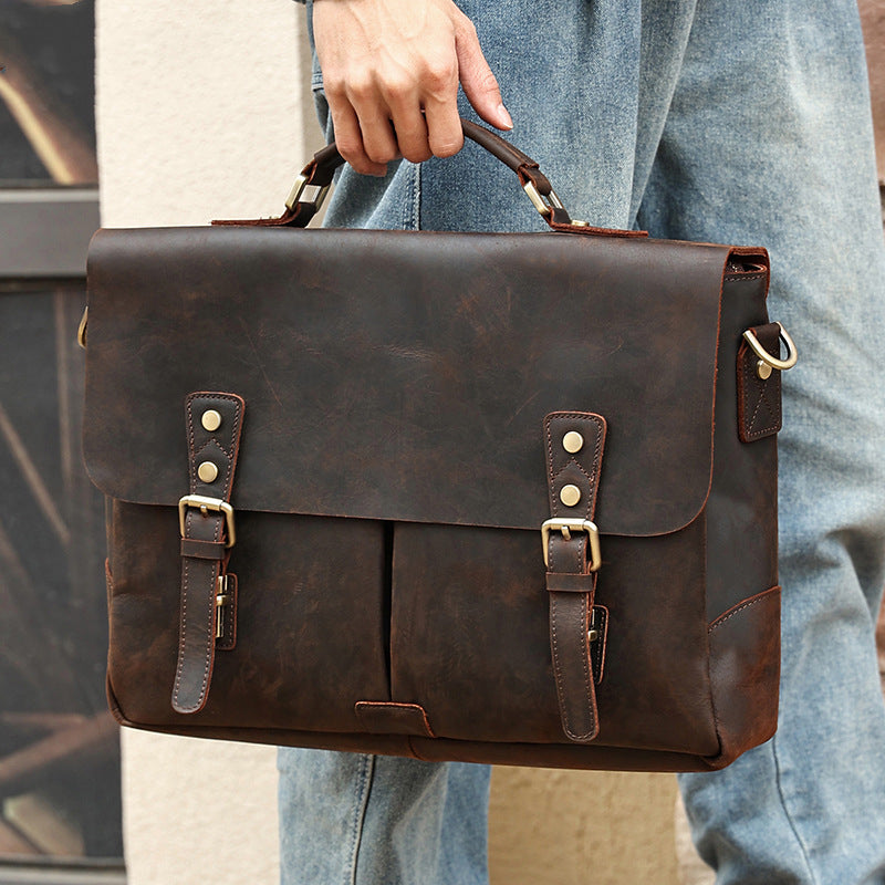 Leather Messenger Bag
