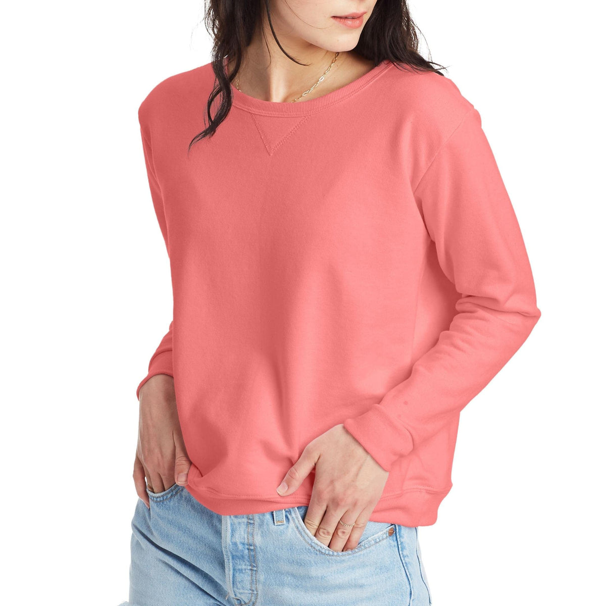 Hanes Coral Sweatshirt